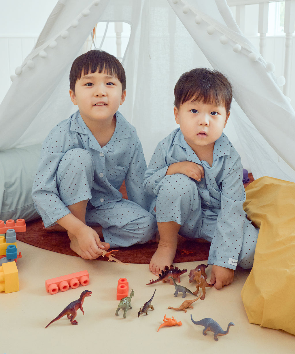 【韓國製】Offhour Kids / 오프아워 키즈 코코아 머그 兒童 長袖睡衣套裝