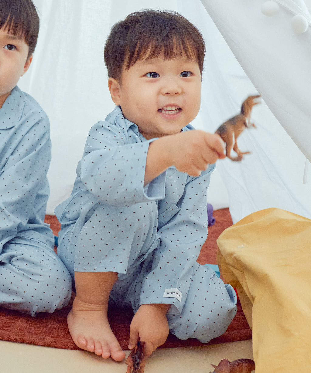 【韓國製】Offhour Kids / 오프아워 키즈 코코아 머그 兒童 長袖睡衣套裝