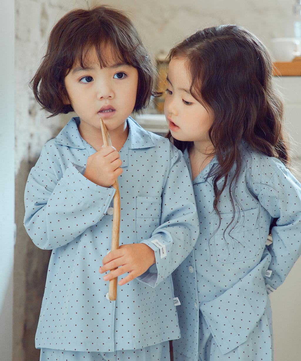 【韓國製】Offhour Kids / 오프아워 키즈 코코아 머그 兒童 長袖睡衣套裝