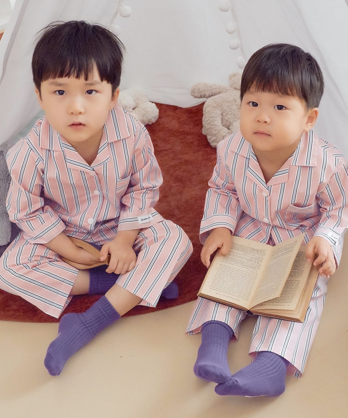 【韓國製】Offhour Kids / 오프아워 키즈 【親子套裝】 璀璨 兒童 長袖睡衣套裝