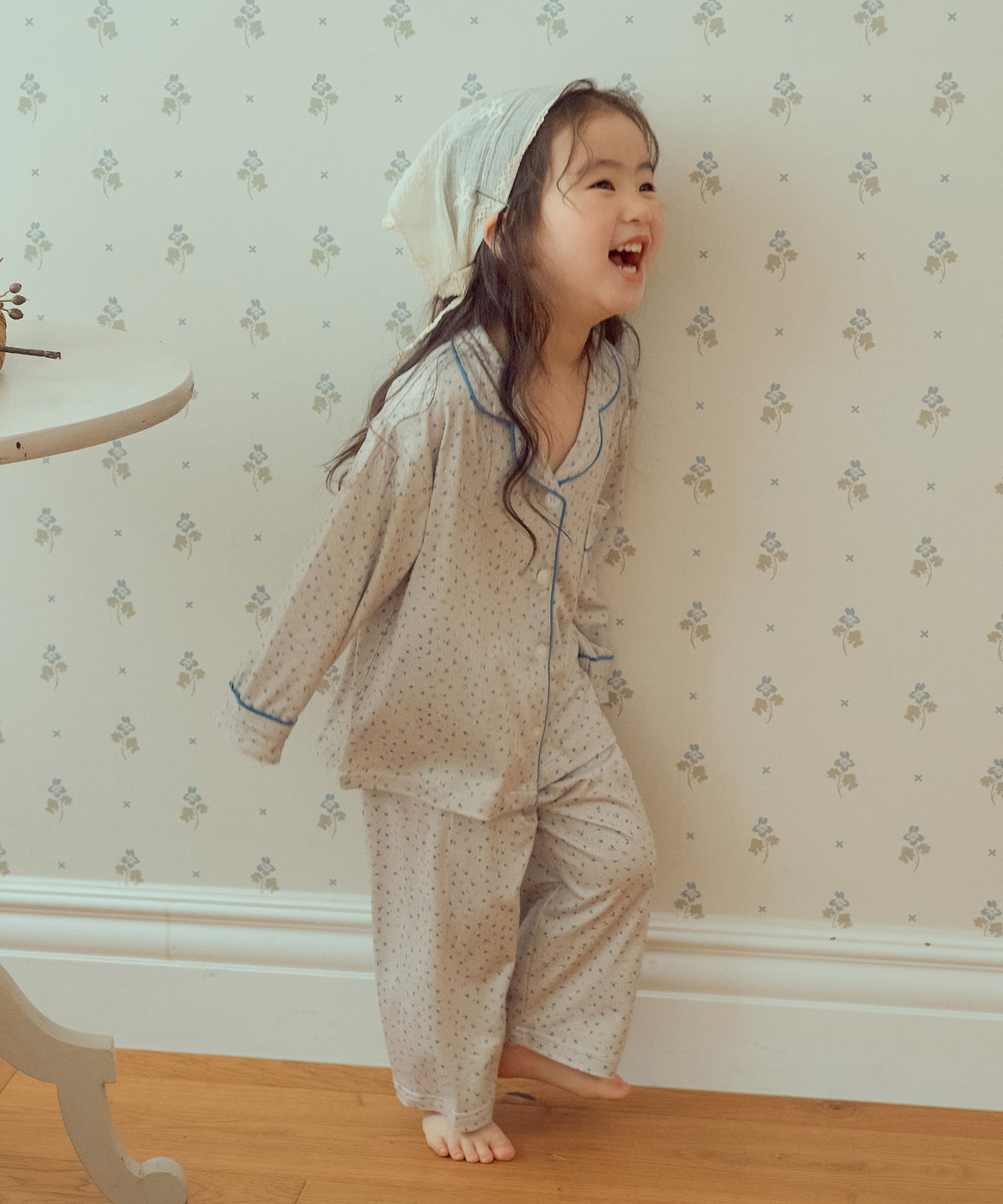 【韓國製】Offhour Kids / 오프아워 키즈 【親子套裝】 貝貝 蜜桃絨 兒童 長袖睡衣套裝