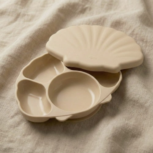 【韓國製】TGM 貝殼 All-Silicone 吸盤餐盤