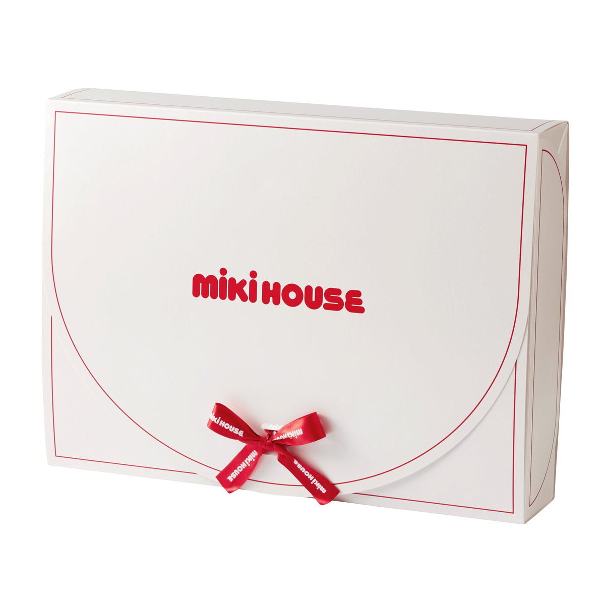 【日本製】MIKI HOUSE 包屁衣、圍裙及半身裙套裝禮盒 白色