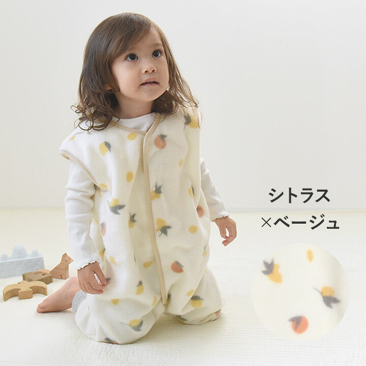 【日本製】kukka ja puu 兒童刷毛睡袋 背心款 前開 0至3歲 送禮 10色