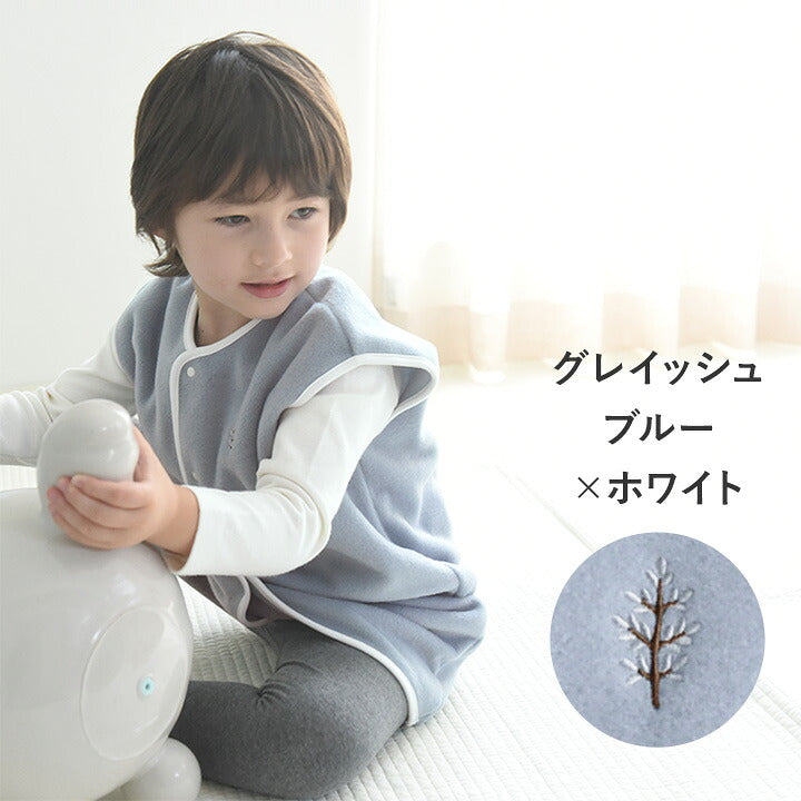 【日本製】kukka ja puu 兒童刷毛睡袋 背心款 前開 0至3歲 送禮 10色
