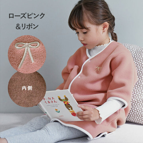 【日本製】kukka ja puu 兒童極厚刷毛及Boa睡袋 短袖款 前開 1至7歲 9色
