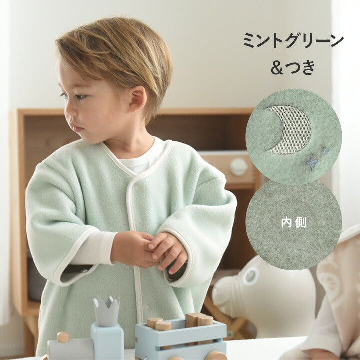 【日本製】kukka ja puu 兒童極厚刷毛及Boa睡袋 短袖款 前開 1至7歲 9色