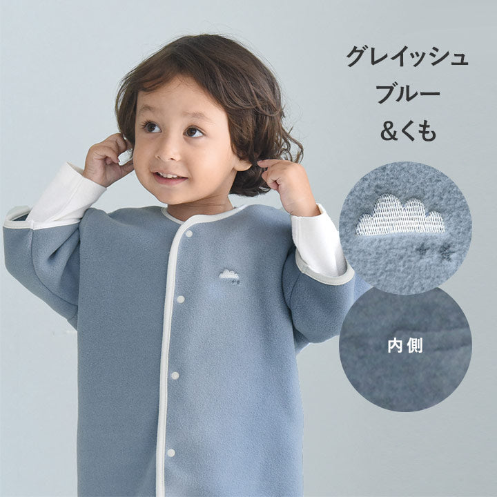 【日本製】kukka ja puu 兒童極厚刷毛及Boa睡袋 短袖款 前開 1至7歲 9色