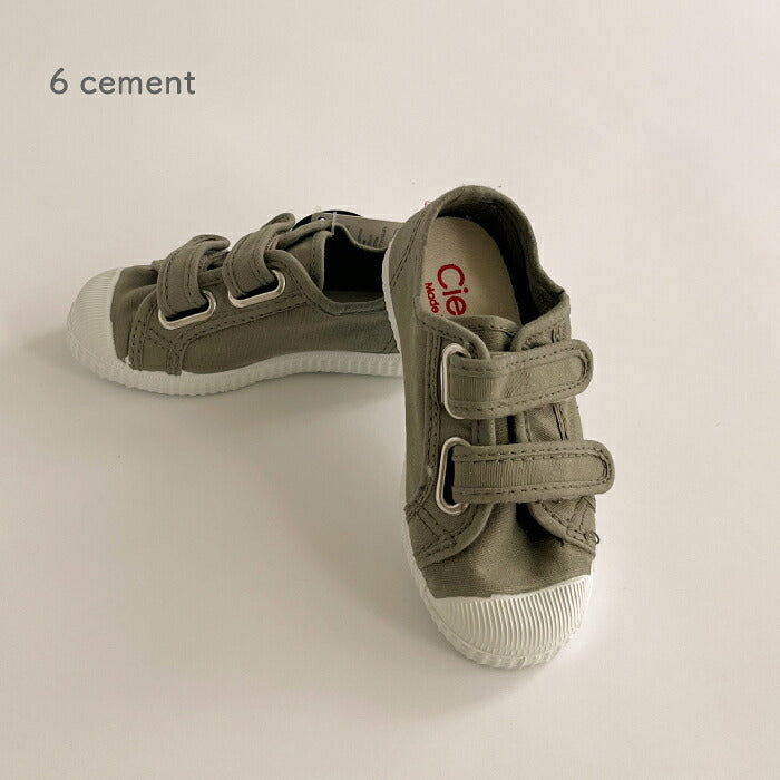 Cienta 有機棉帆布童鞋 雙魔術貼 天然橡膠鞋底 12.5–21cm
