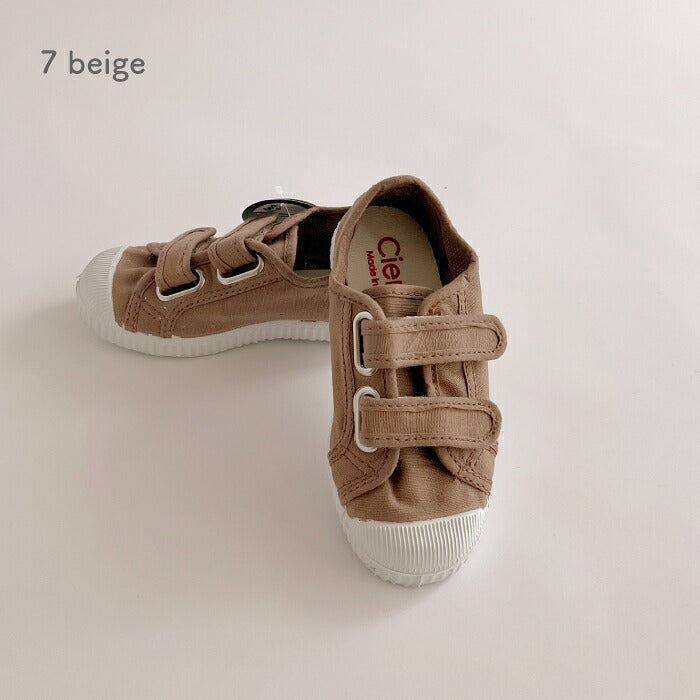 Cienta 有機棉帆布童鞋 雙魔術貼 天然橡膠鞋底 12.5–21cm