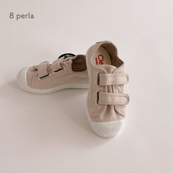 Cienta 有機棉帆布童鞋 雙魔術貼 天然橡膠鞋底 12.5–21cm