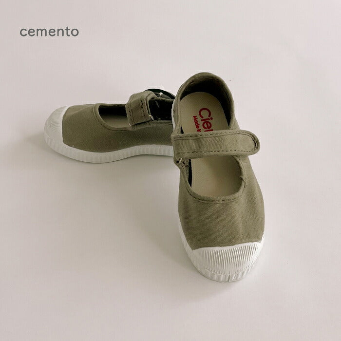 Cienta 有機棉帆布童鞋 單魔術貼 天然橡膠鞋底 12.5–21cm