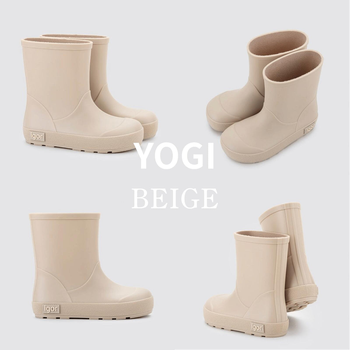 igor YOGI 兒童水鞋 輕量柔軟雨靴 13–19cm 4色