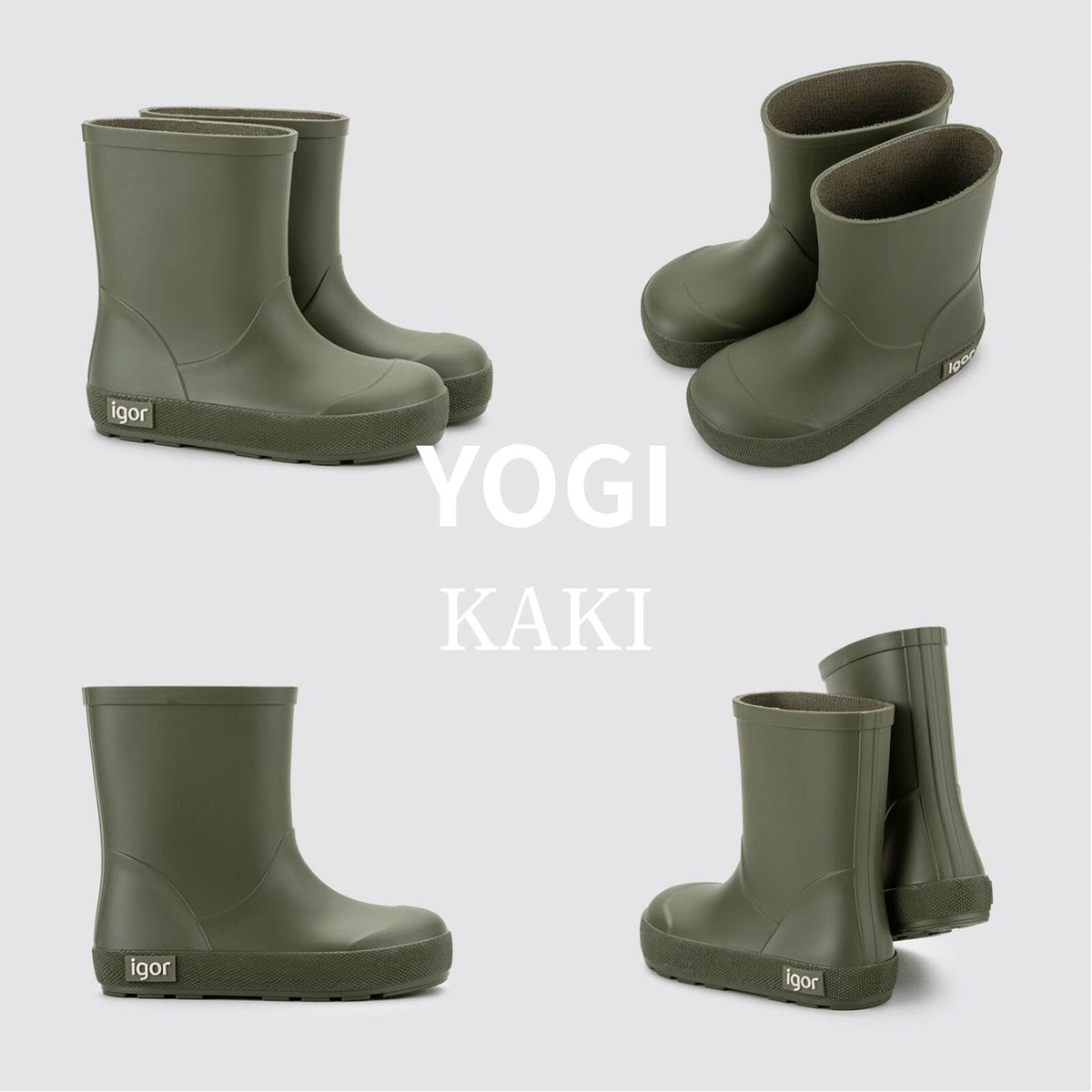 igor YOGI 兒童水鞋 輕量柔軟雨靴 13–19cm 4色