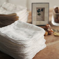 【日本製】Fabric Plus 80支純棉紗布嬰兒手帕 10條裝 25×25cm OEKO-TEX認證 2色