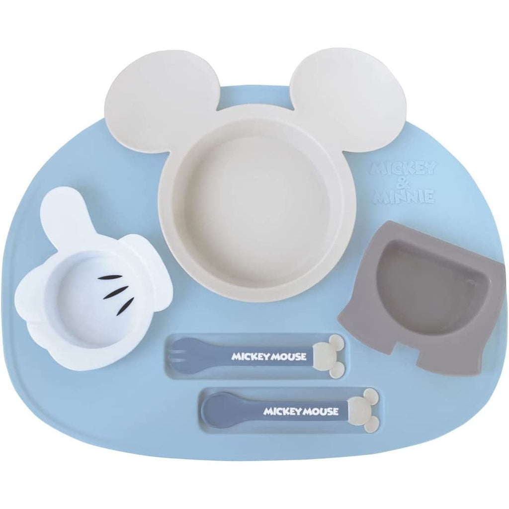 【日本製】Disney 造型分格餐盤 Ecru系列 連可拆小碟 米奇／米妮／小熊維尼