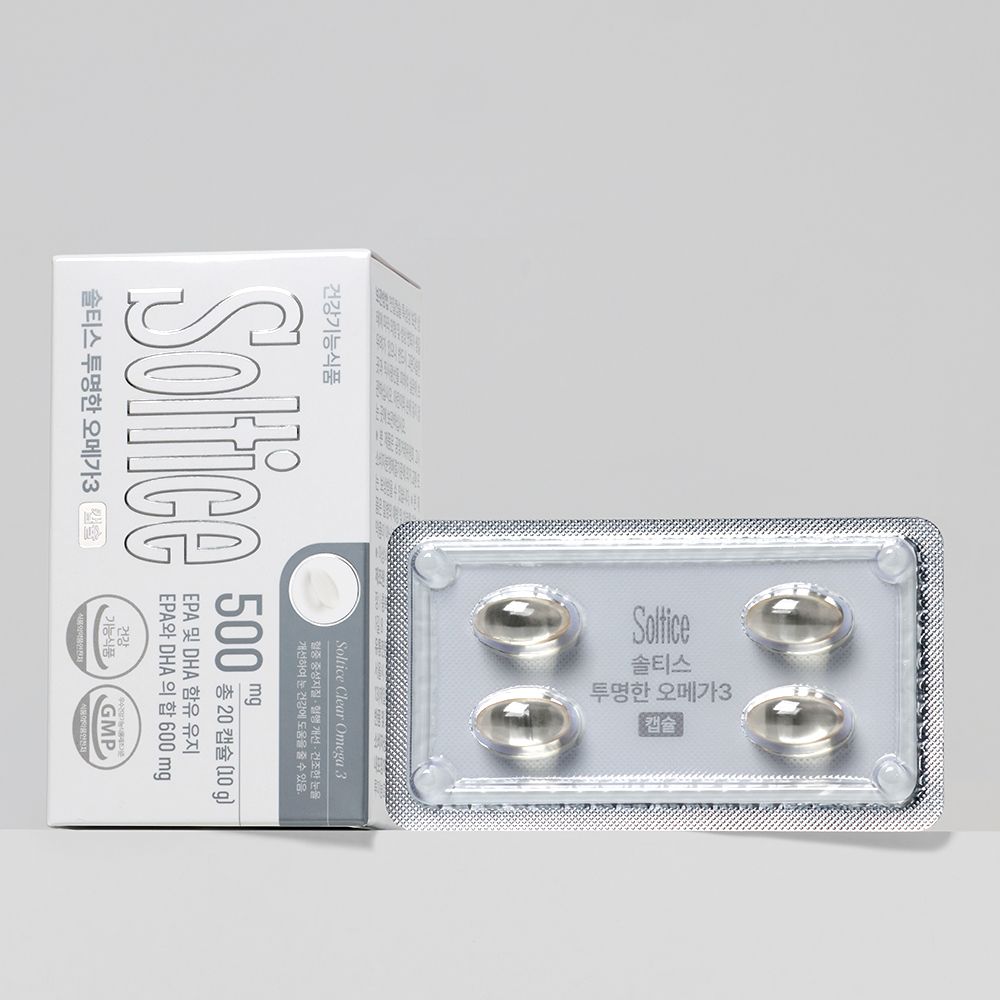 SOLTIS 透明 Omega-3 500mg×20粒（10日份）