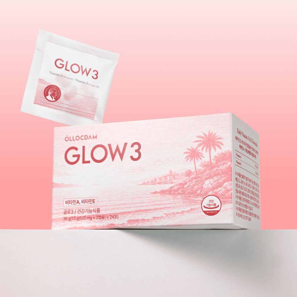 Ollocdam GLOW3 美容補充粉條 24條（24日份）