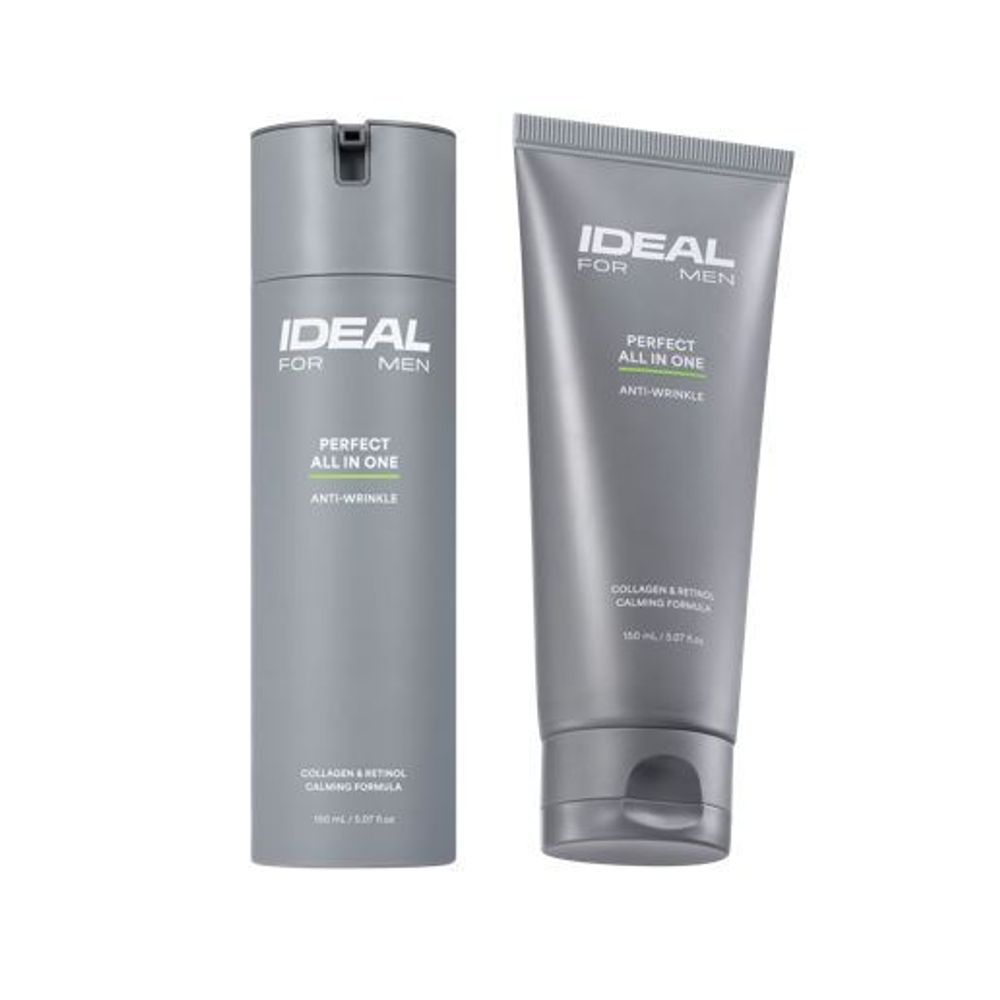 【韓國製】Ideal for Men 男士多效合一乳液 150ml＋150ml｜一瓶完成 保濕