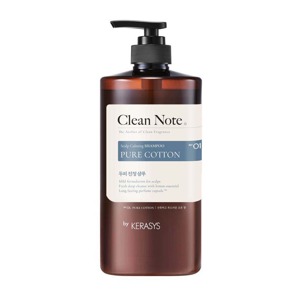 【韓國製】Kerasys Clean Note Pure Cotton Shampoo 1L 洗髮露