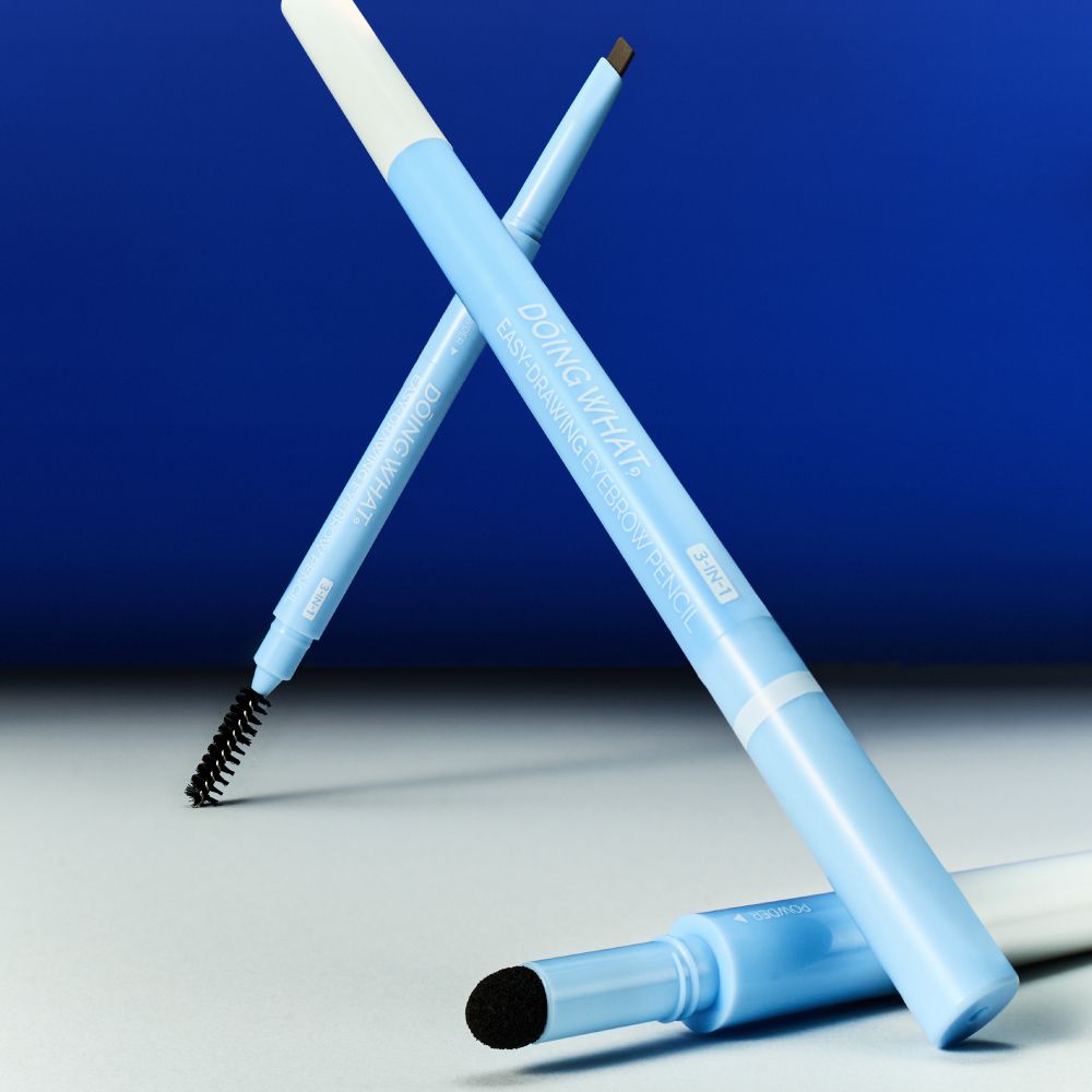 【韓國製】DOING WHAT 3-IN-1 Easy Drawing Eyebrow Pencil（Dark Gray）眉筆