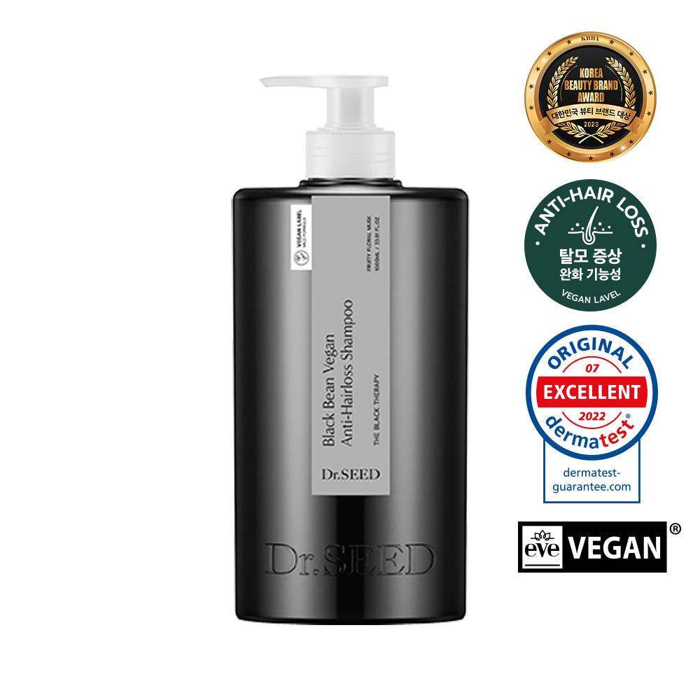 【韓國製】DR.SEED Black Bean Antiheeoroseu（Anti-Hair Loss）洗髮露 1000ml