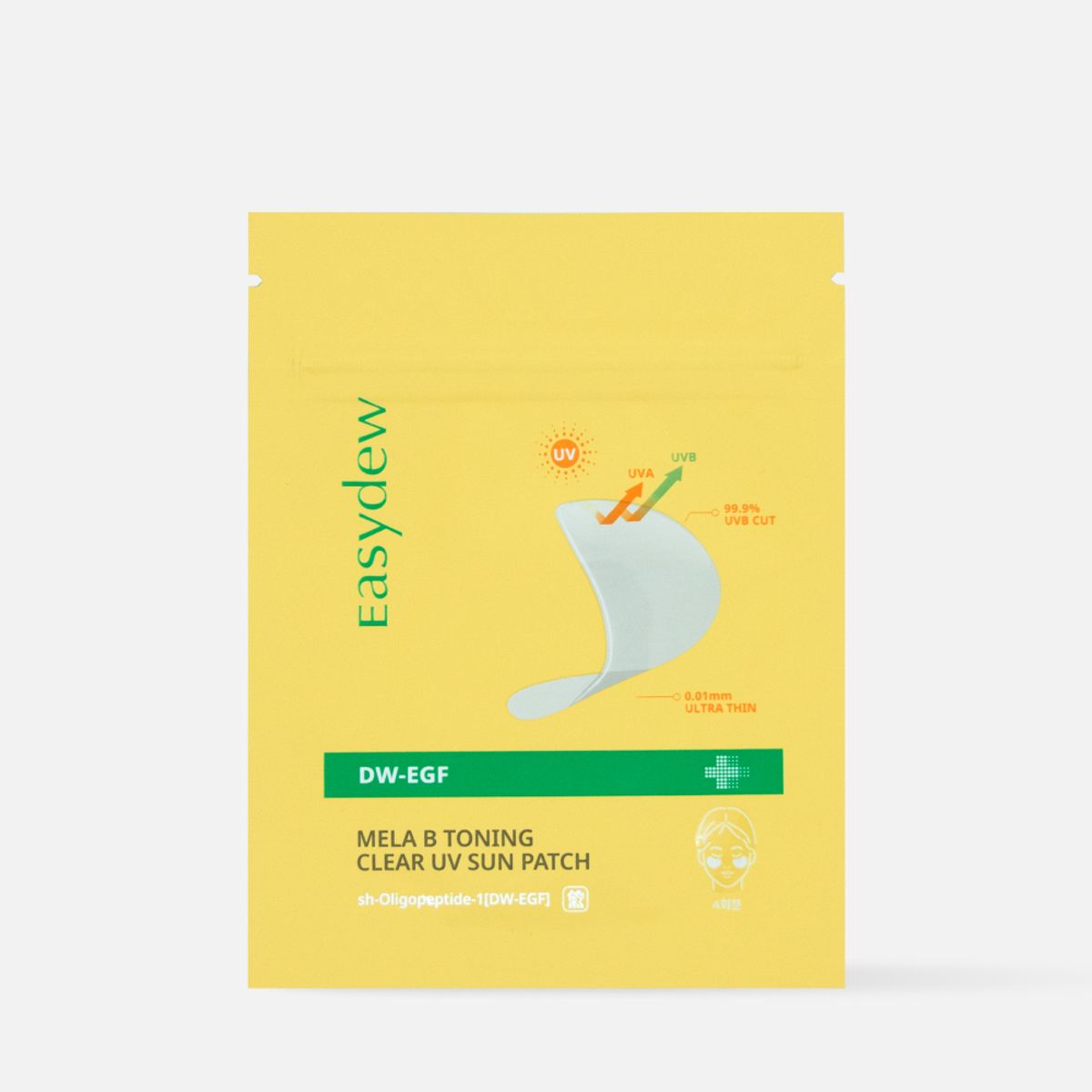 easydew Mela B Toning UV Clear Sun Patch 透明防曬貼 4回份