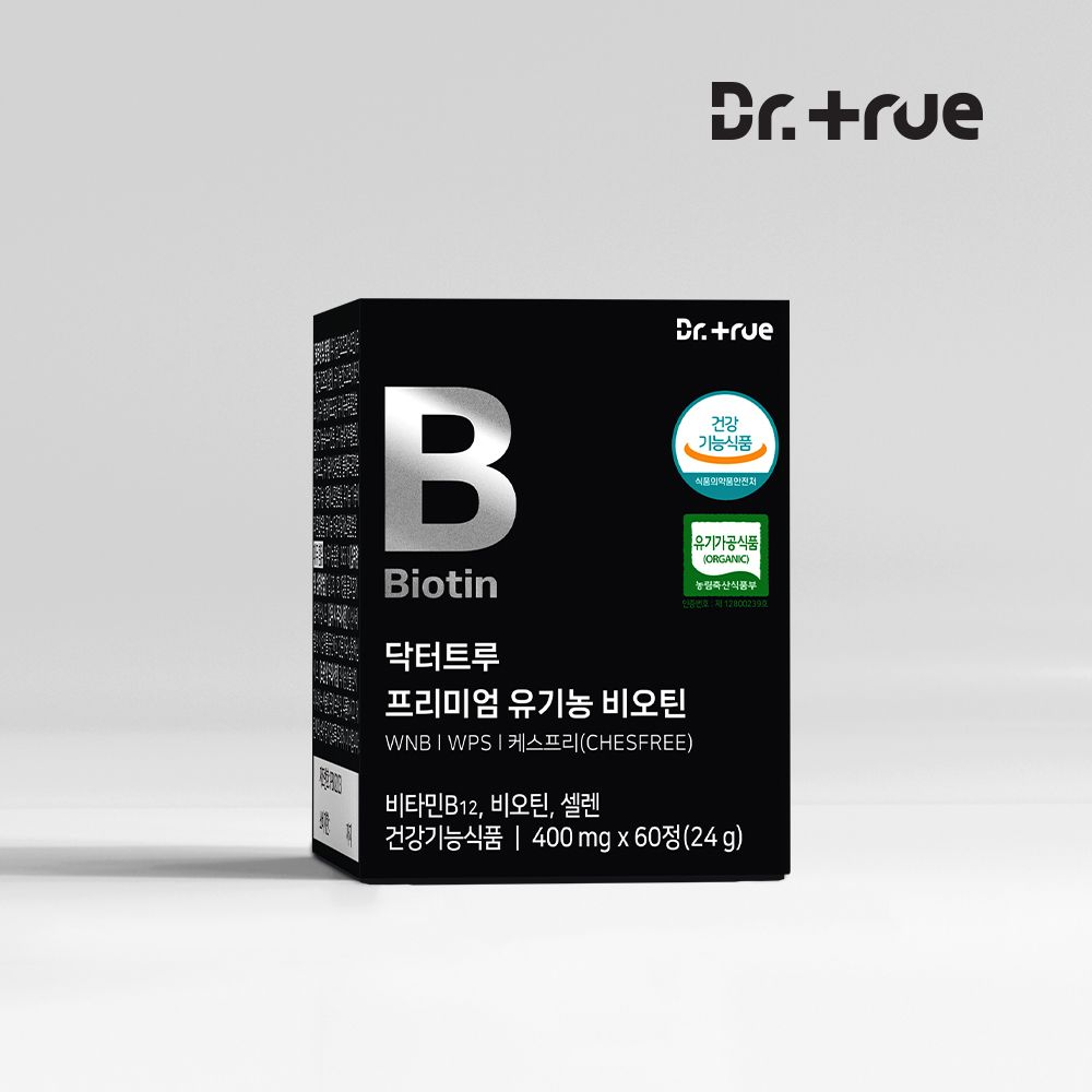 Dr.true Premium 有機生物素 60粒（1個月份）
