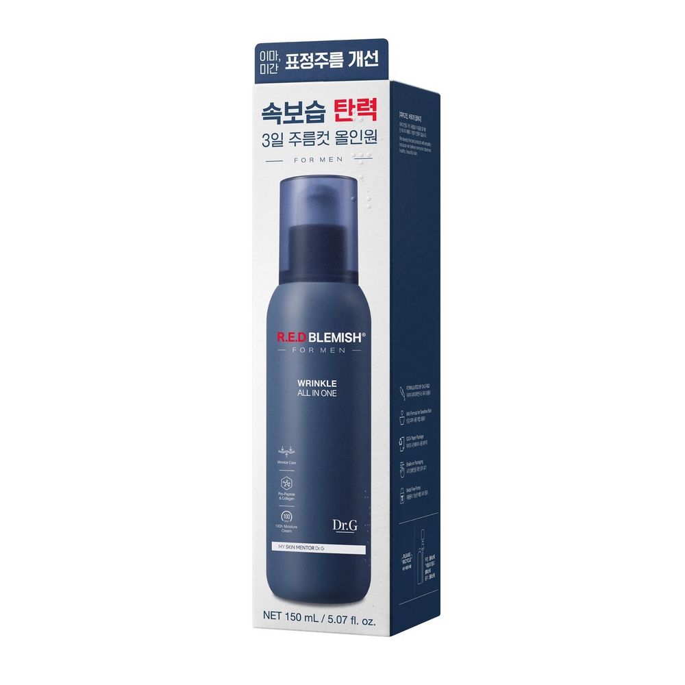 【韓國製】Dr.G 男士 Red Blemish 彈力多效乳 150ml＋30ml｜緊緻 舒緩