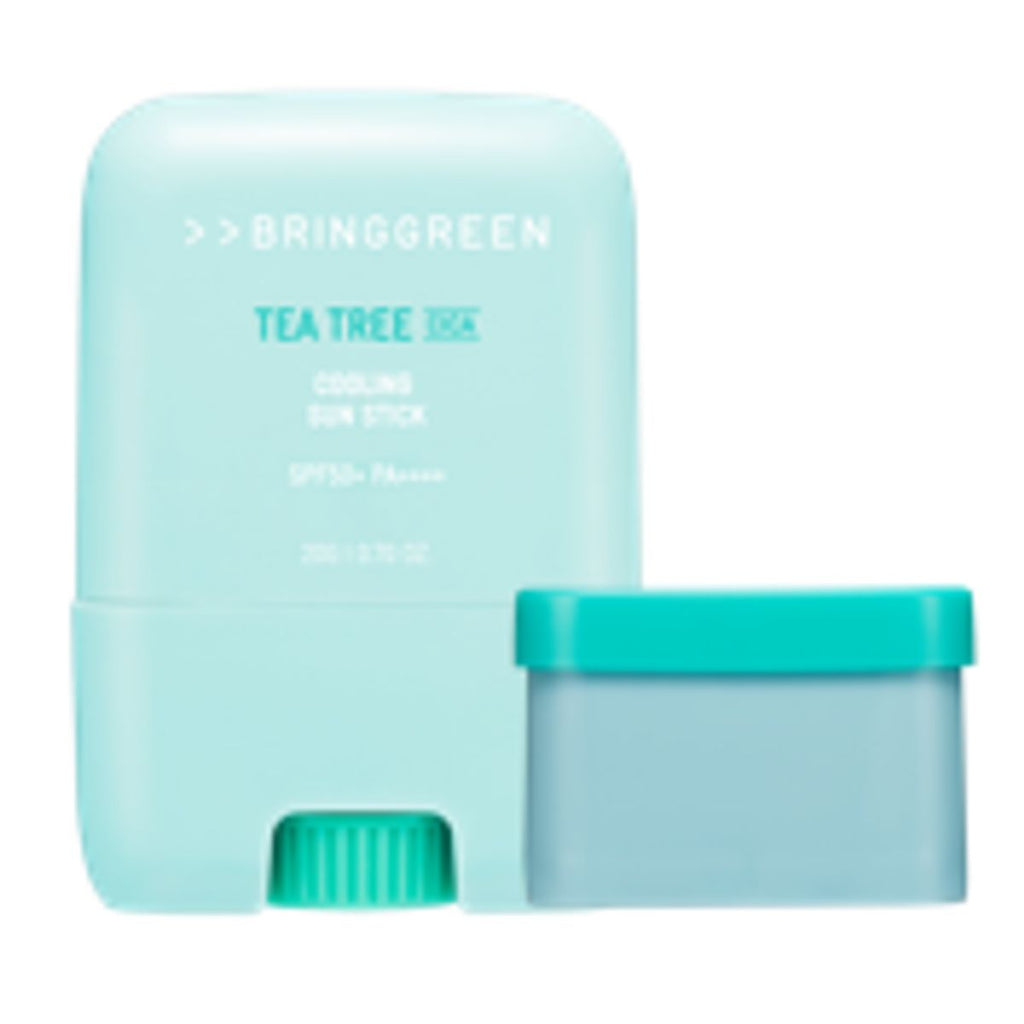 BRING GREEN Tea Tree Cica Cooling Sun Stick 茶樹積雪草清涼防曬棒 20g＋補充裝 20g