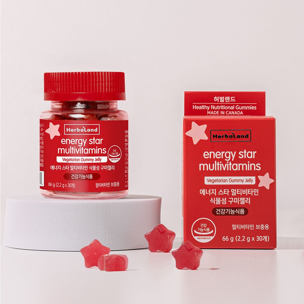 Herbal Land Energy Star 綜合維他命 植物性軟糖 30粒（1個月份）
