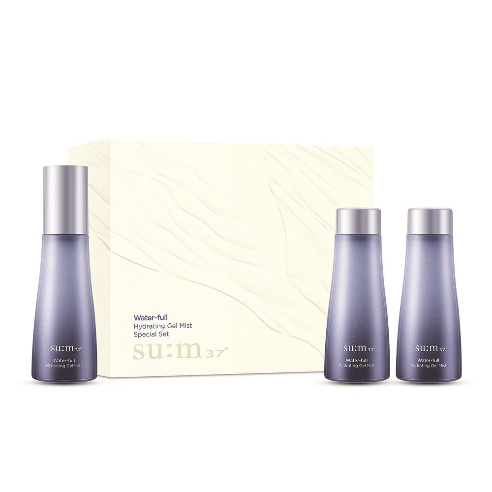 【韓國製】SU:M37 呼吸 水份啫喱噴霧 60ml 套裝（＋補充裝 60ml×2）｜補水 光澤