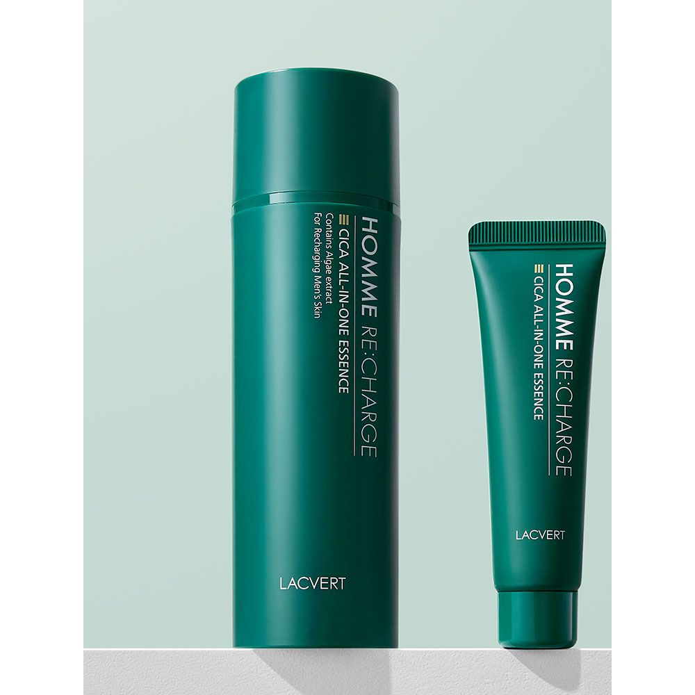 【韓國製】LACVERT 男士 Recharge Cica 多效合一精華 150ml 套裝（＋30ml）｜舒緩 保濕