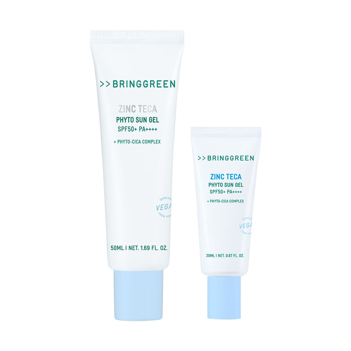 BRING GREEN Zinc Teca Phyto Sun Gel 鋅積雪草防曬啫喱 50ml＋20ml（Pokémon 版＋鎖匙扣）