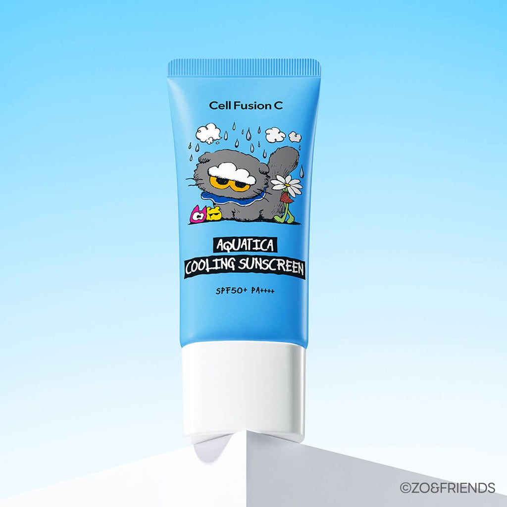 Cell Fusion C Aquatica Cooling Sunscreen 清涼水感防曬霜 35ml 雙支裝（＋10ml＋鎖匙扣）