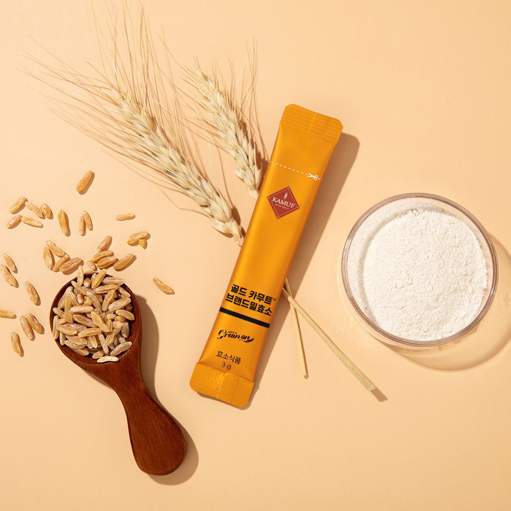 【韓國製】GrainOn Gold KAMUT® 卡姆小麥發酵酵素粉 3g 條裝｜穀物發酵 獨立包裝