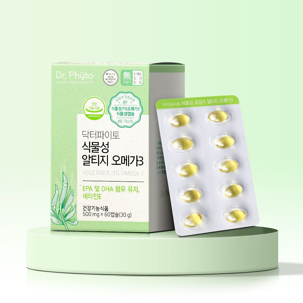Dr.Phyto 植物性 rTG Omega-3 60粒（1個月份）