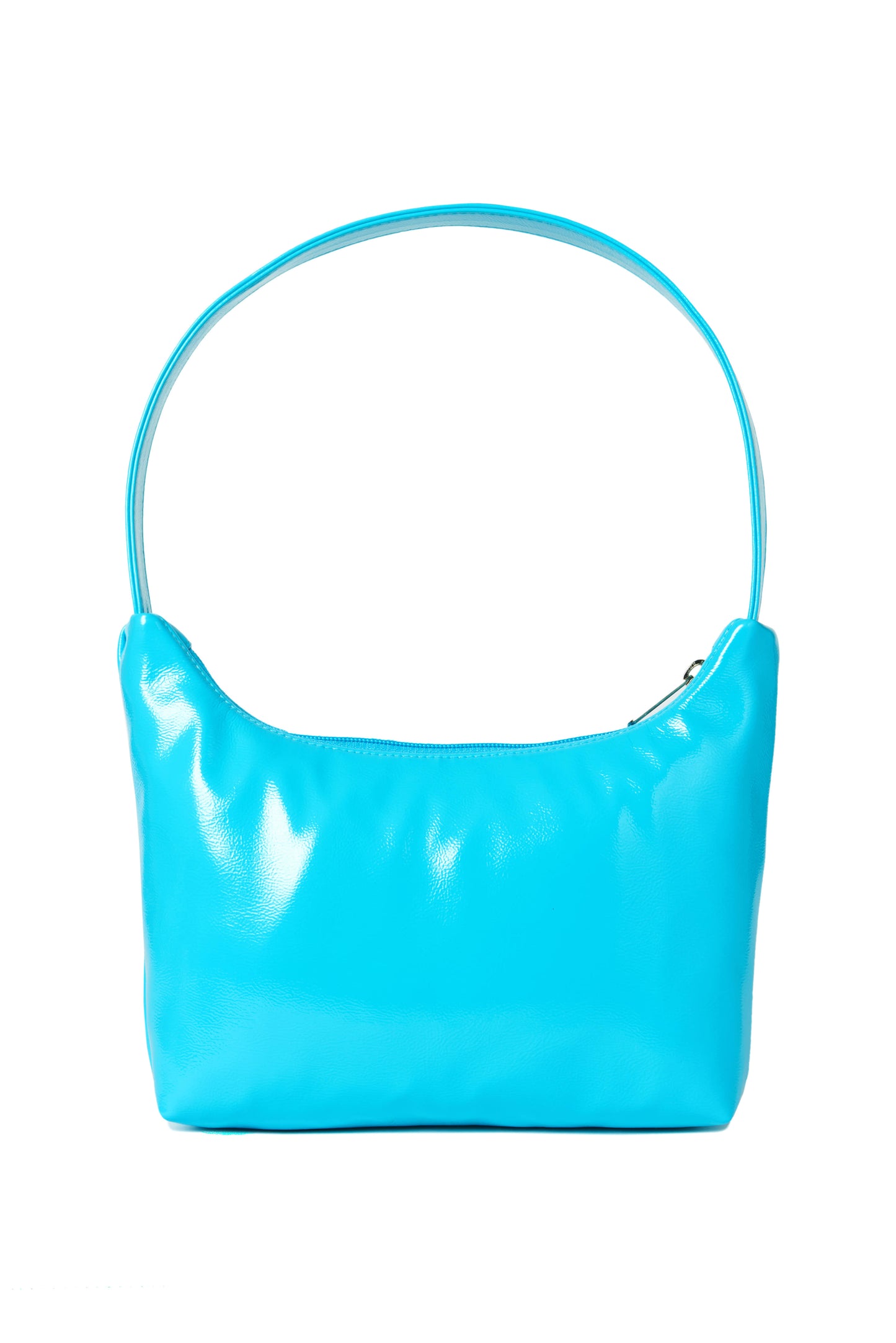 Emis Enamel hobo bag Korean side handbag (Aqua blue)