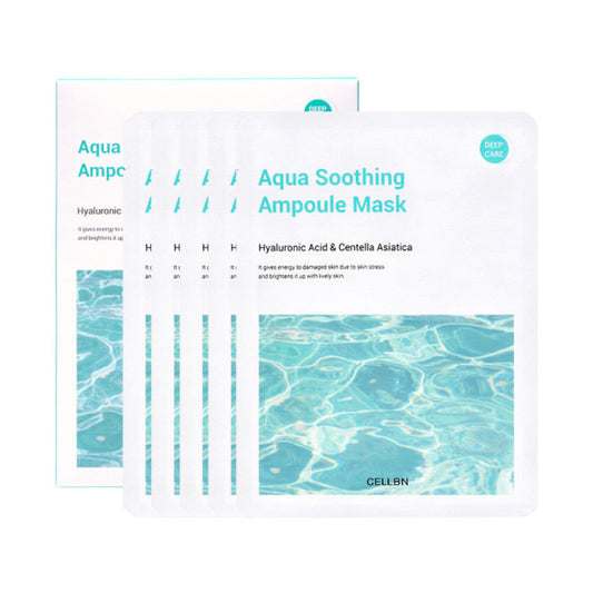 Cellbn 舒緩安瓶面膜 Aqua Soothing Ampoule Mask 5塊