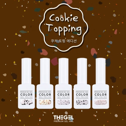 The Gel Gel Nail Polish Cookie Topping Gel Edition (Set of 5) Quail Egg Effect