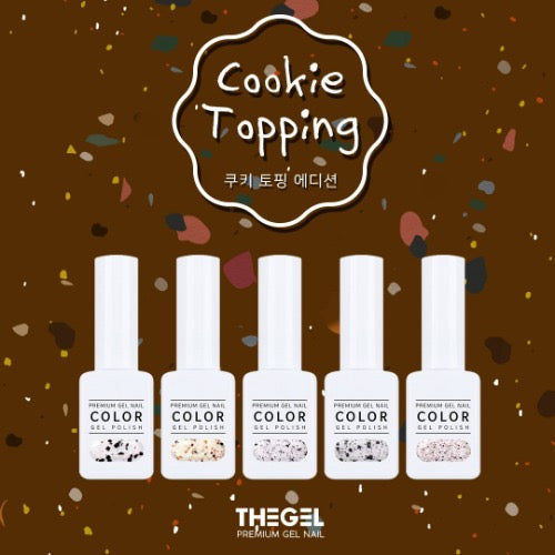 The Gel 凝膠甲油 Cookie Topping Gel Edition (5 枝套裝) 鵪鶉蛋效果