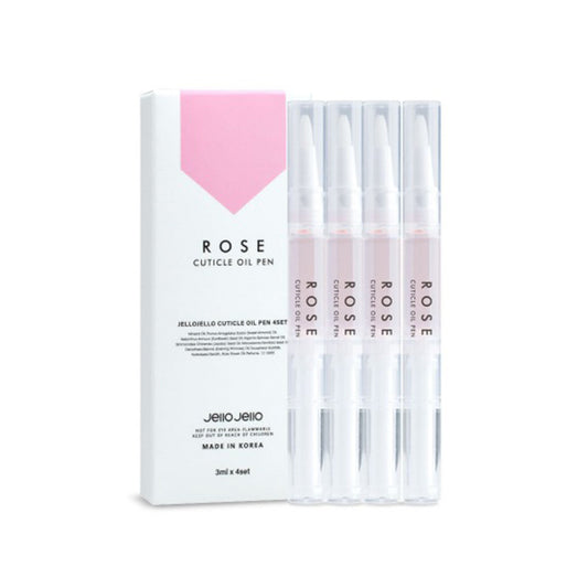 Jello Jello Rose Cuticle Oil Pen Manicure and Edge Oil (Pack of 4 Roses) 3ml x4