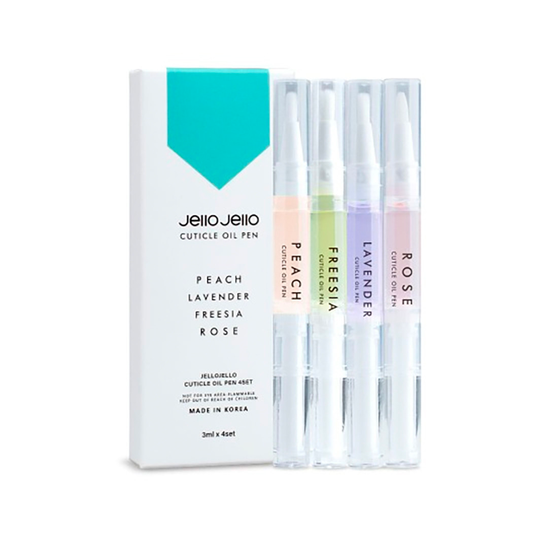 Jello Jello Cuticle Oil Pen 美甲護甲指緣油（綜合4枝裝）3ml x4